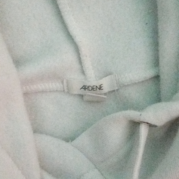 White and black Ardennes cropped hoodie - Picture 3 of 4